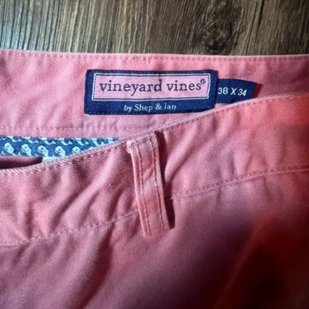 Vineyard Vines Men’s 38x34 Salmon Pink Chino Pants Classic Fit